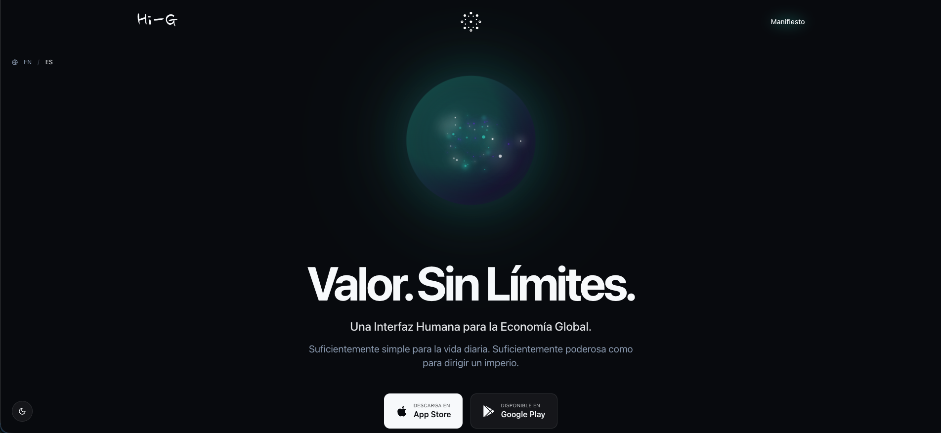 Captura del sitio de Hi-G